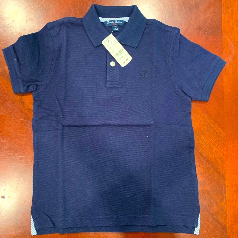 NWT Brooks Brothers Navy Polo